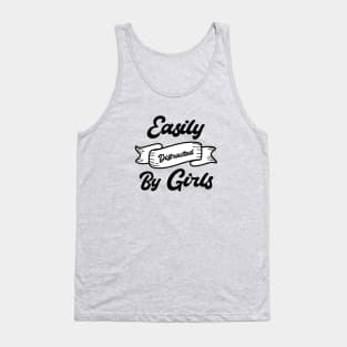 Easily Distracted By Girls - Lesbian Tank Top